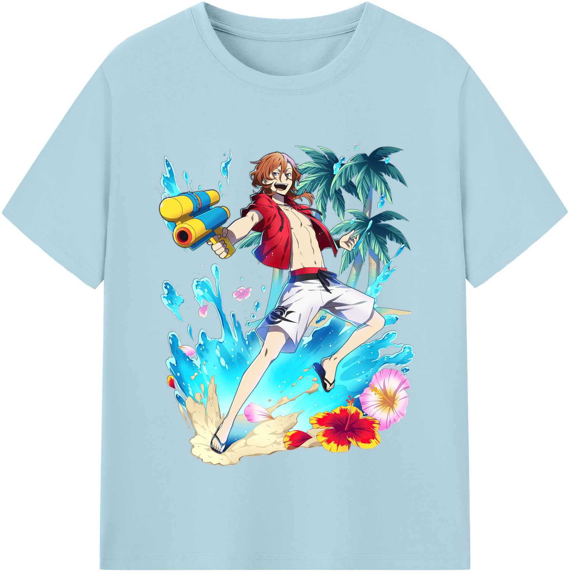 （画像用） 文豪ストレイドッグス Bungo Stray Dogs 綿100％半袖Tシャツ（フロントプリント）